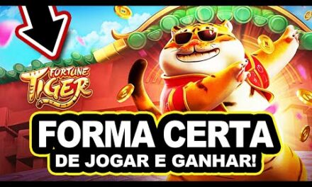 FORTUNE TIGER COMO JOGAR E GANHAR DINHEIRO DA FORMA CERTA